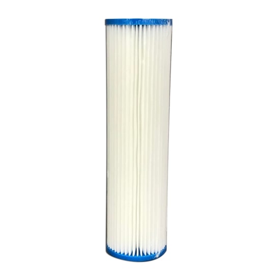 10" by 2.5" Jumbo Poly-pleated Water Filter Cartridge 10 micron