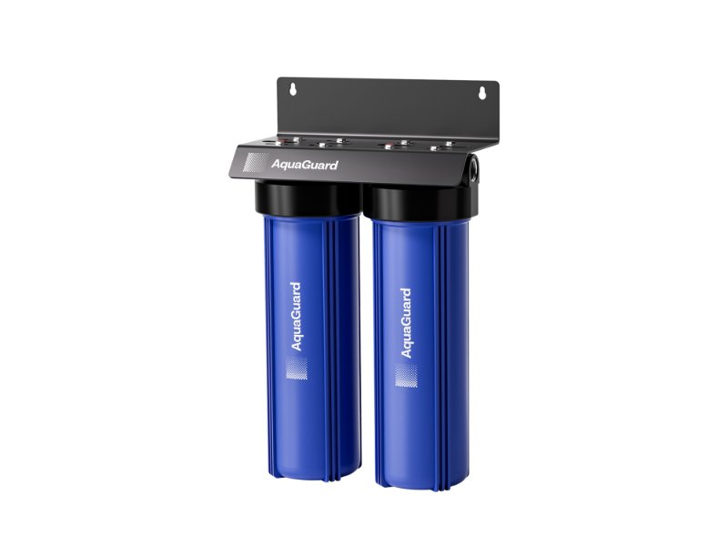 AquaGuard Twin 20in Big Blue Housings Wall Mount
