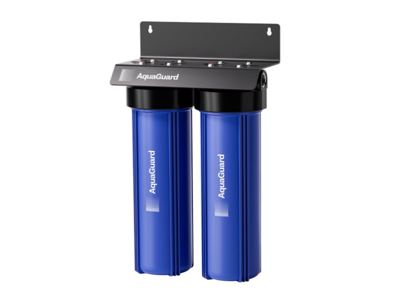 AquaGuard Twin 20in Big Blue Housings Wall Mount