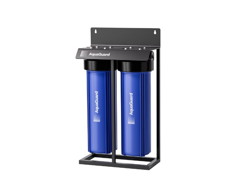AquaGuard Twin 20in Big Blue Housings Stand Mount