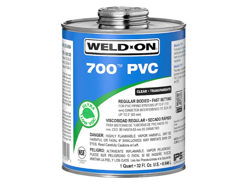 Weld-On 700 PVC Solvent Cement Regular Clear 237ml