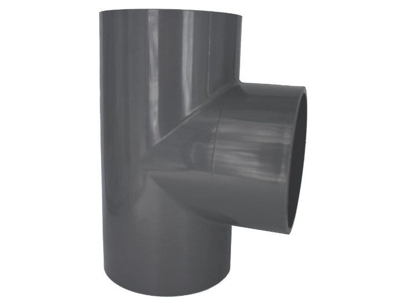 PVC Plain Tee 200mm