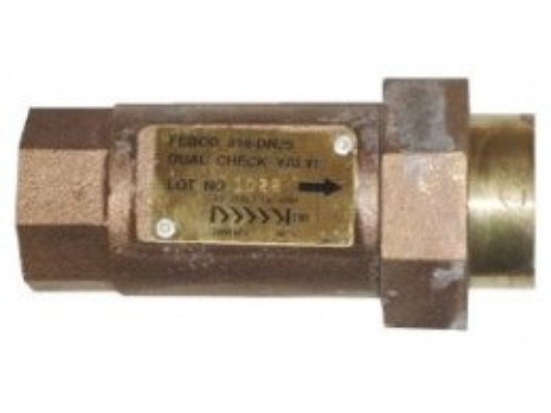 Brass Female Dual Check Valve 25mm