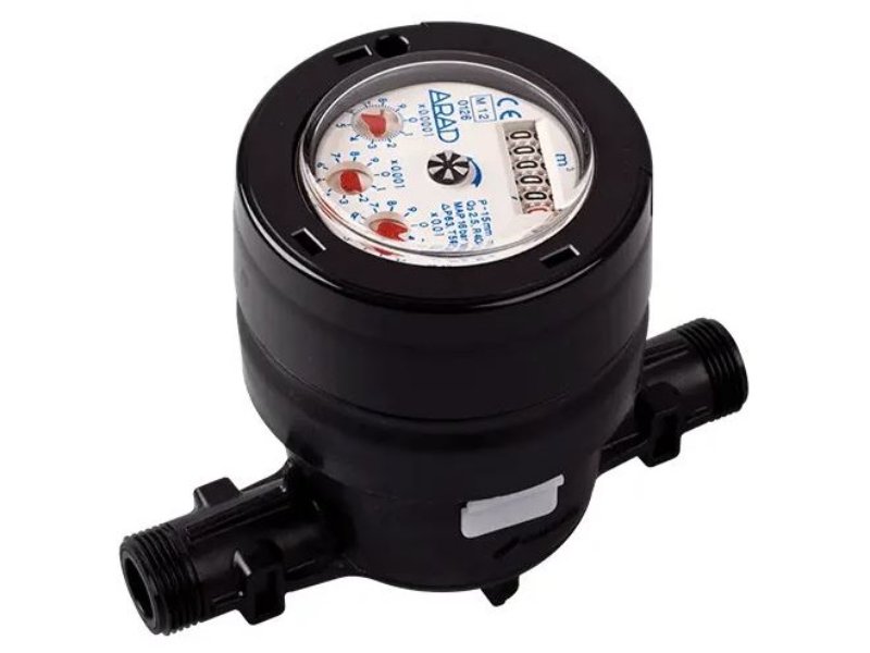 Arad PD Water Meter 20mm Inline 165mm Qn2.5, Nuts and tails sold separately