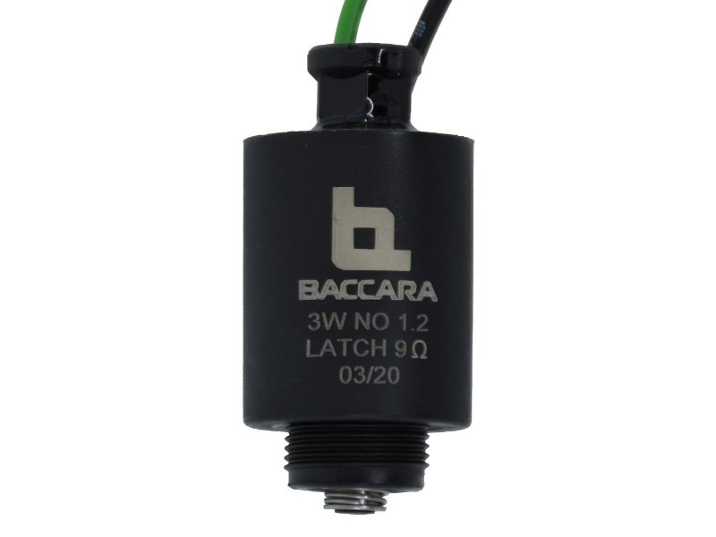 Baccara 12VDC (9Ohm) 3 way Latching Coil 2 Wire (1.2mm Orifice)