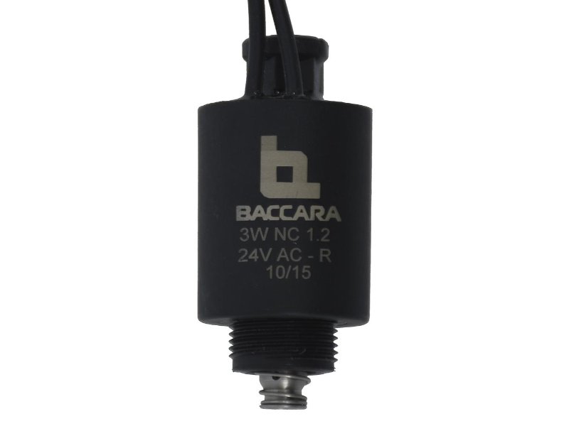 Baccara 24 VAC Solenoid Coil 3w N/C Coil w/o Diode