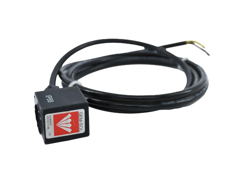 Baccara 12VDC Gemsol Solenoid Coil 5.5W IP68 c/w Lead