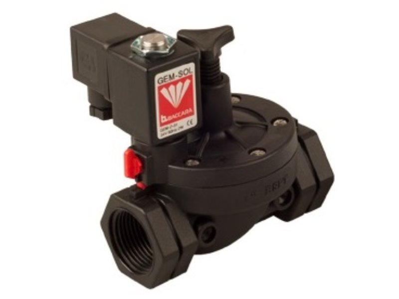 Baccara Nyglass Valve 50mm N/Open c/w Gem-sol Coil