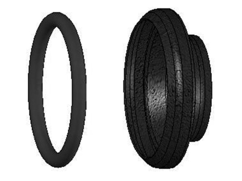 Black Steel Part - Female Cw Gasket 133mm