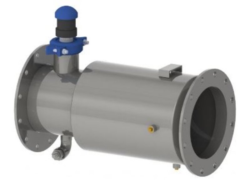 Chemigation Check Valve Epoxy Coated 6in ANSI 150 Drilled
