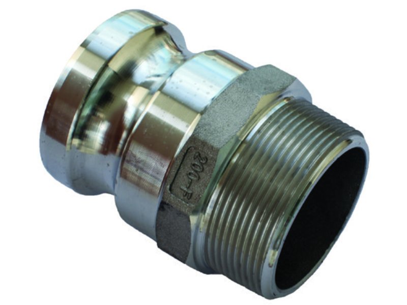 Camlock AL 76mm Type F Male Adaptor x BSPM