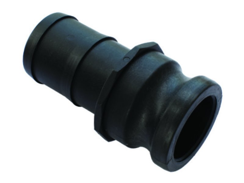 Camlock PP 76mm Type E Male Adaptor x Hose Tail