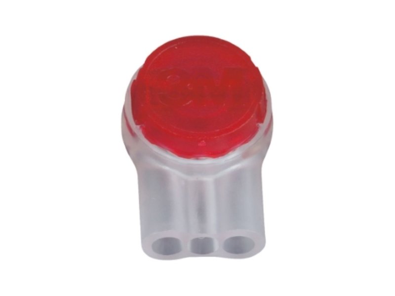 Gel Connector 3 Way Butt 0.4 - 0.9mm Red Top
