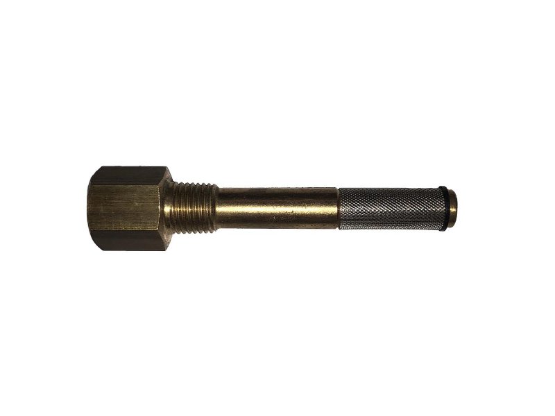 Brass Finger Filter Long 1/4in M x 1/4in F