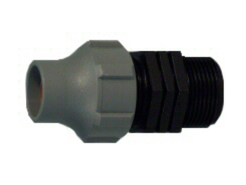 Tavlit Dripline Coupling 16/17mm Nut Lock x 15mm BSPM