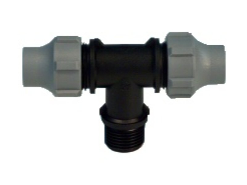 Tavlit Dripline Tee 16/17mm Nut Lock x 20mm BSPM