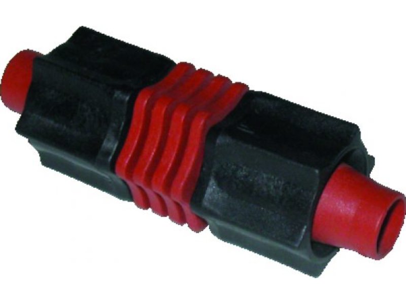 Philmac Tape-Lock Driptape Joiner 16mm (Black with Orange Nuts)