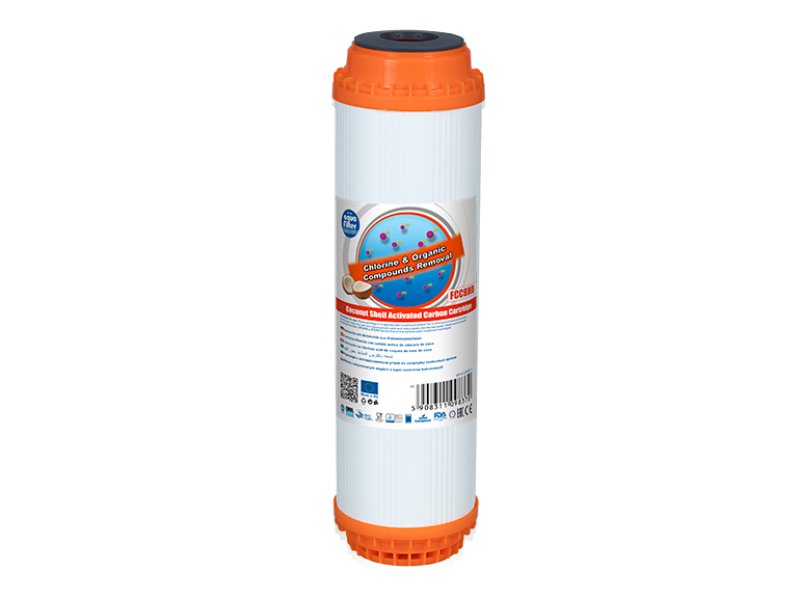 Aquafilter Cartridge 10in Std Granular Coconut Shell Carbon