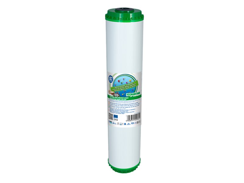 Aquafilter Cartridge 20in Big Granular Coconut Shell Carbon with KDF