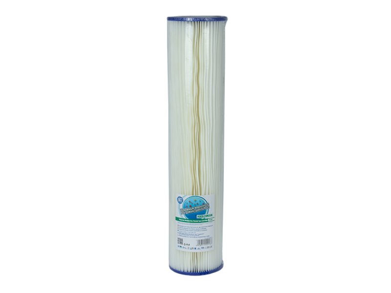 Aquafilter Cartridge 20in Big Polyester Pleated 20 Micron