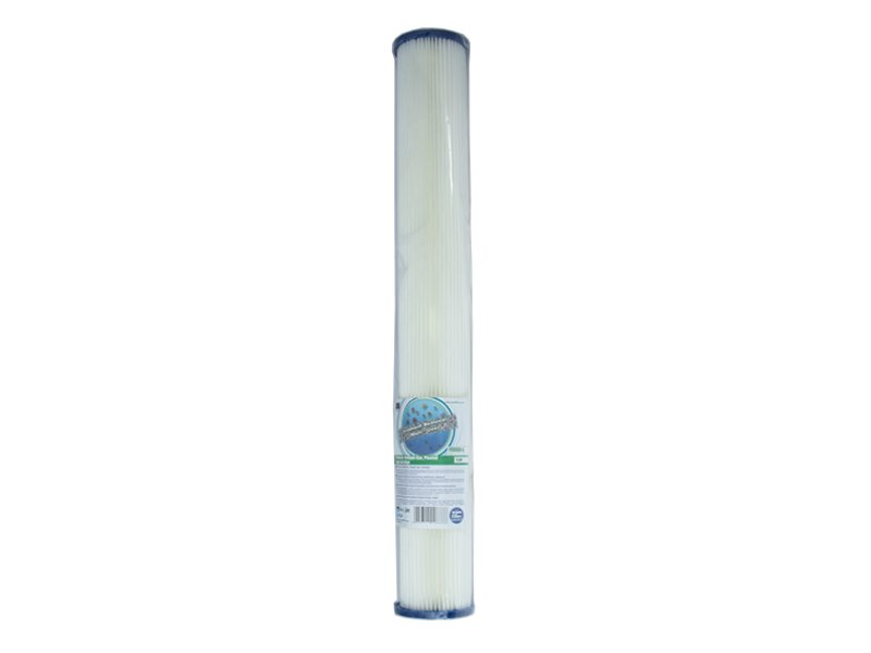 Aquafilter Cartridge 20in Std Polyester Pleated 5 Micron