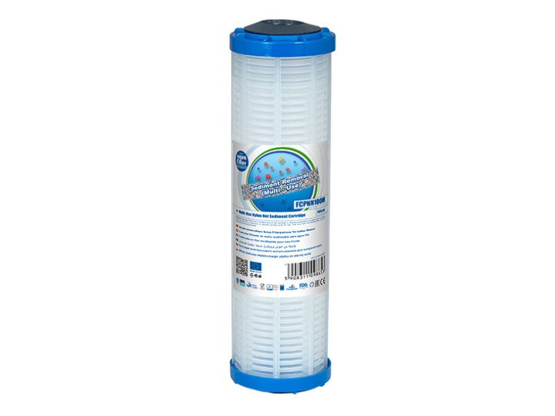 Aquafilter Cartridge 10in Polypropylene/Nylon Mesh 100 Micron Multi-Use