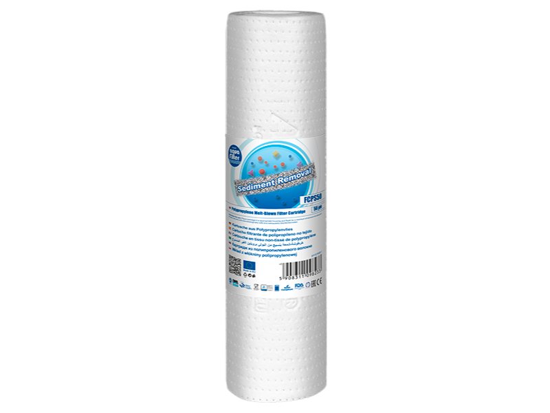 Aquafilter Cartridge 10in Std Melt-Blown Polypropylene 50 Micron