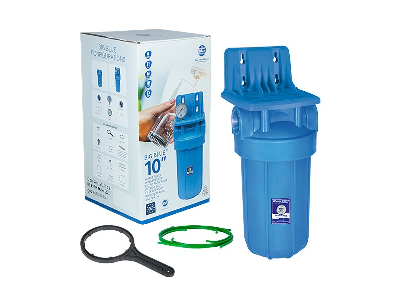 Aquafilter Housing 10in Big Blue Bowl 25mm c/w Bracket & Wrench