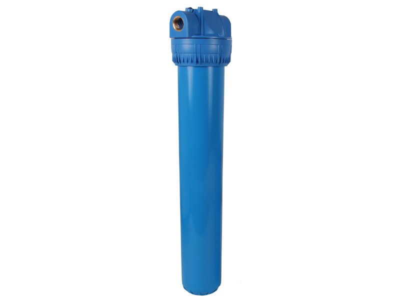 Aquafilter Housing 3-Piece 20in Std Blue Bowl 20mm c/w Bracket & Wrench