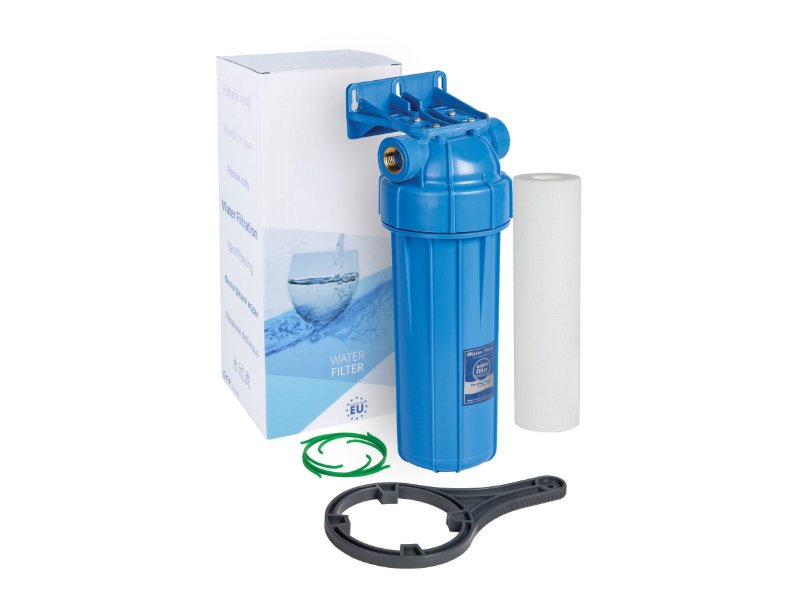 Aquafilter Housing 10in Std Blue Bowl 20mm c/w Bracket & Wrench