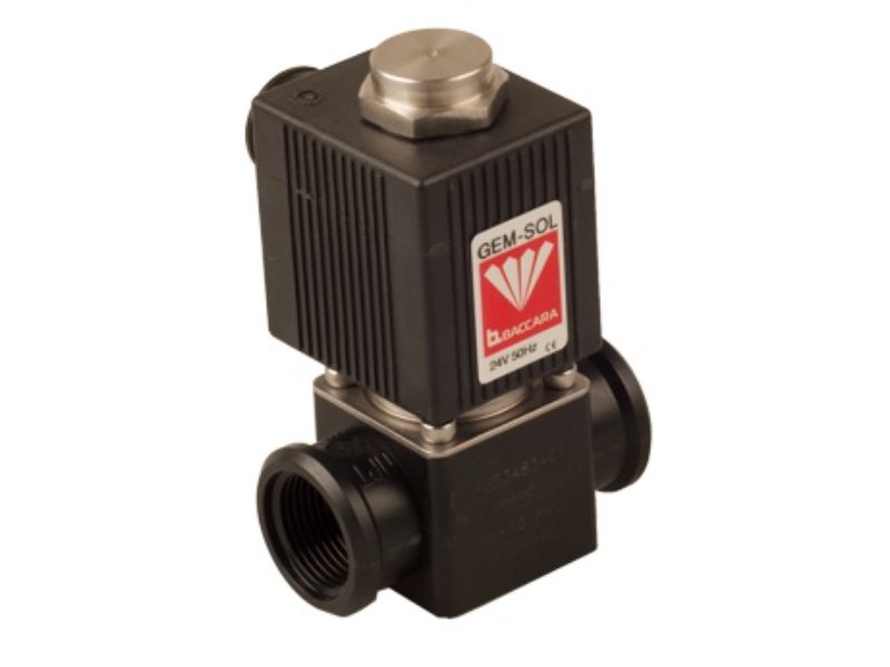 Baccara Chemsol Solenoid Valve 3/4 Ports NC c/w Coil