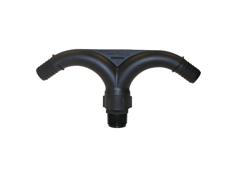 Senninger Gooseneck 125Deg Double 3/4in (19mm) Barb Outlet