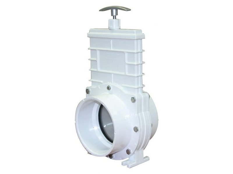 PVC Sliding Gate Valve 100mm Slip Joint