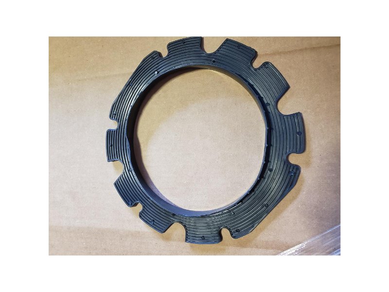 ICI Zimmatic Gasket Flange T Lip Plastic 6-5/8"" Lindsay Style