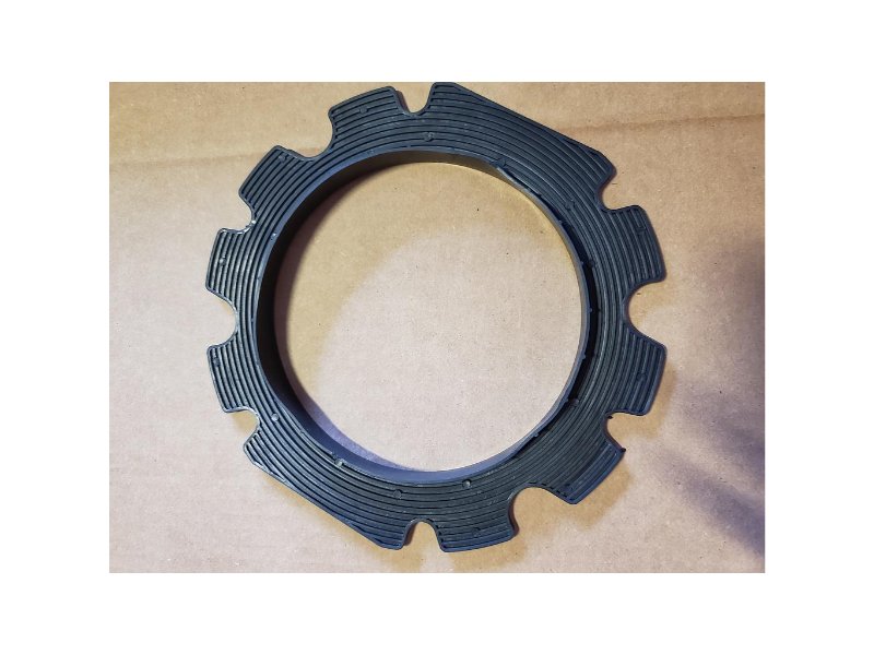ICI Zimmatic Gasket Flange T Lip Plastic 8"" Lindsay Style