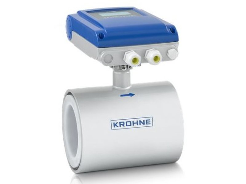 Krohne Optiflux 1000 Sensor 80mm c/w IFC100 Compact Version 10-30VDC 45Deg Wafer