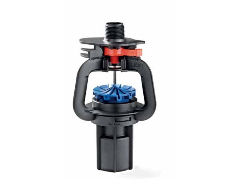 Komet Precision Twister Sprinkler- Low Angle Blue with Weight (05010203)