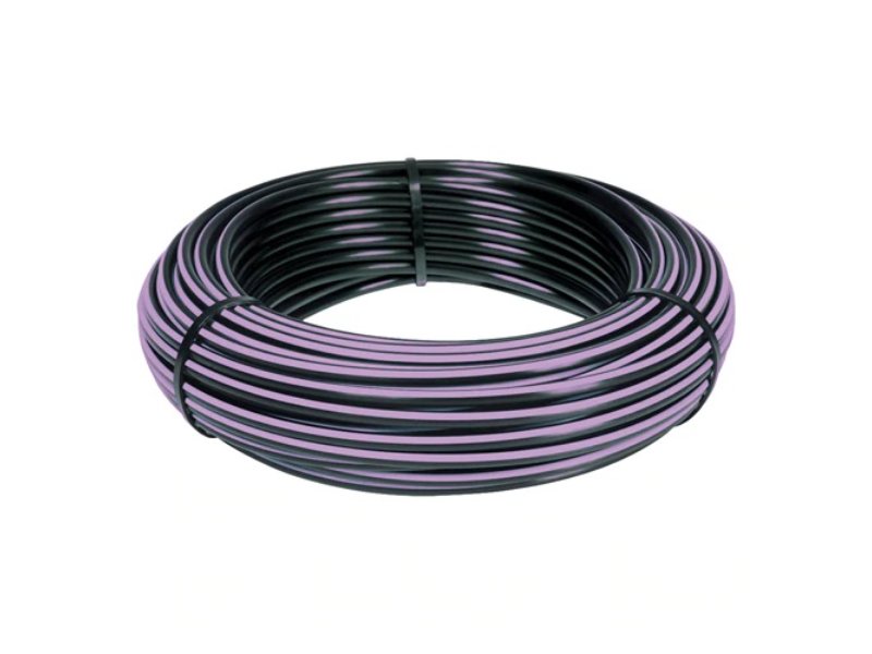 Lateral Tube 25mm Purple Stripe x 50m Roll