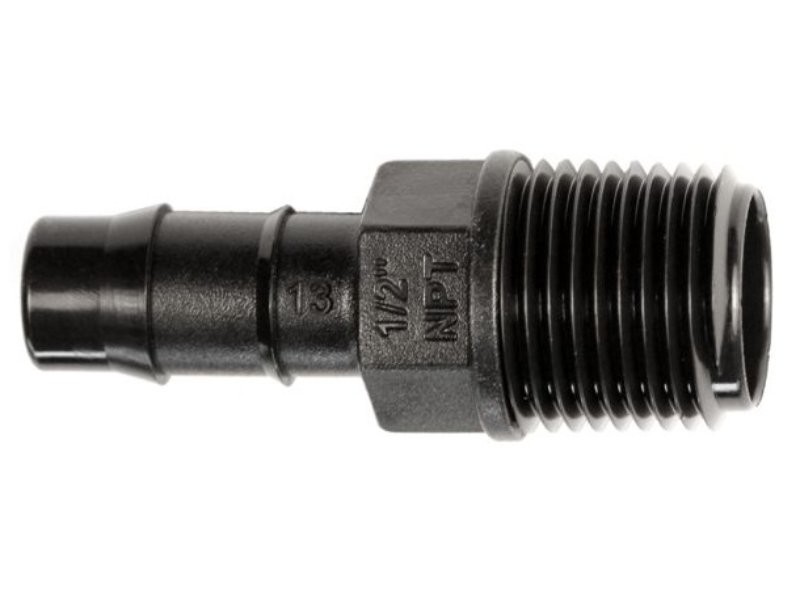 Antelco Lateral Male Director 13mm x 15mm BSP Double Barbed (48035)