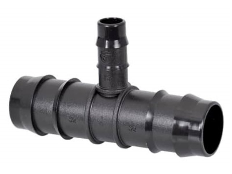 Antelco Lateral Reducing Tee 25 line x 13 branch Double Barbed (47585)