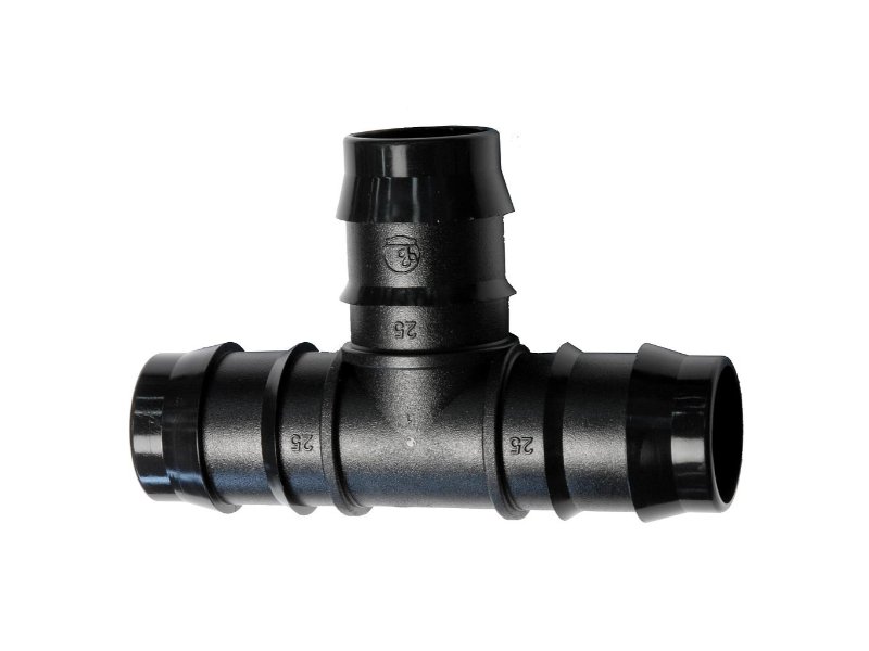 Antelco Lateral Tee 25mm Double Barbed (47455)
