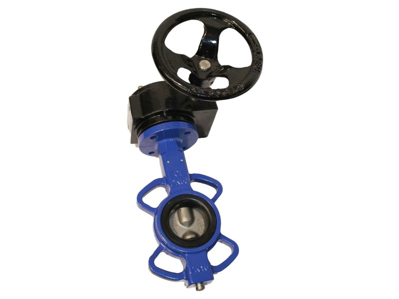 Bettaflo Butterfly Valve 100mm Wafer Body c/w Gearbox