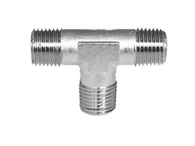 Metal Male x Male x Male  Threaded Tee 1/4in BSP
