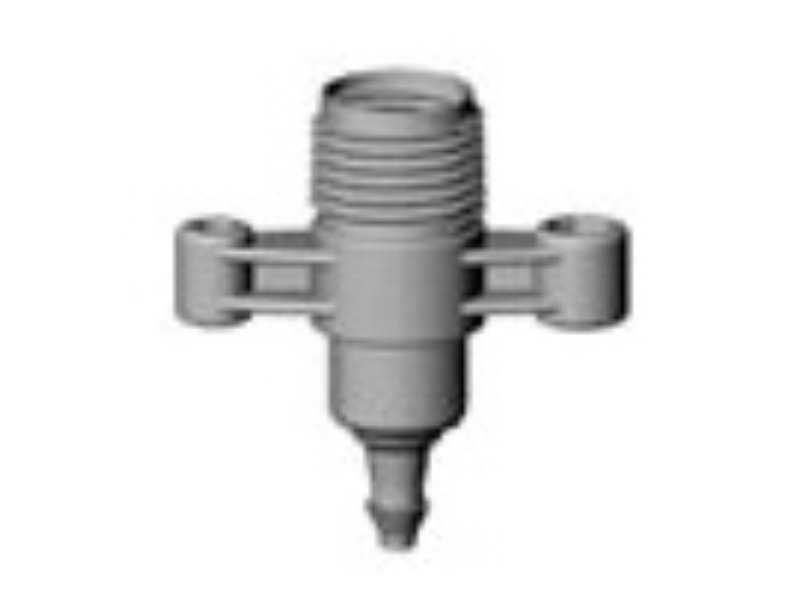Meteor Stake Adaptor 15mm BSPM/10mm BSPF x 5mm Barbed Outlet
