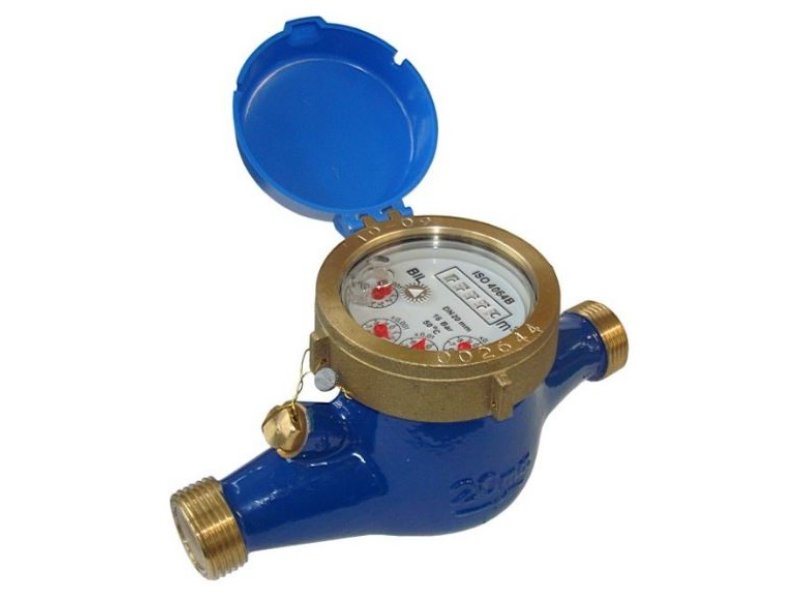 Water Meter 20mm 1L Pulse c/w Coupling Set