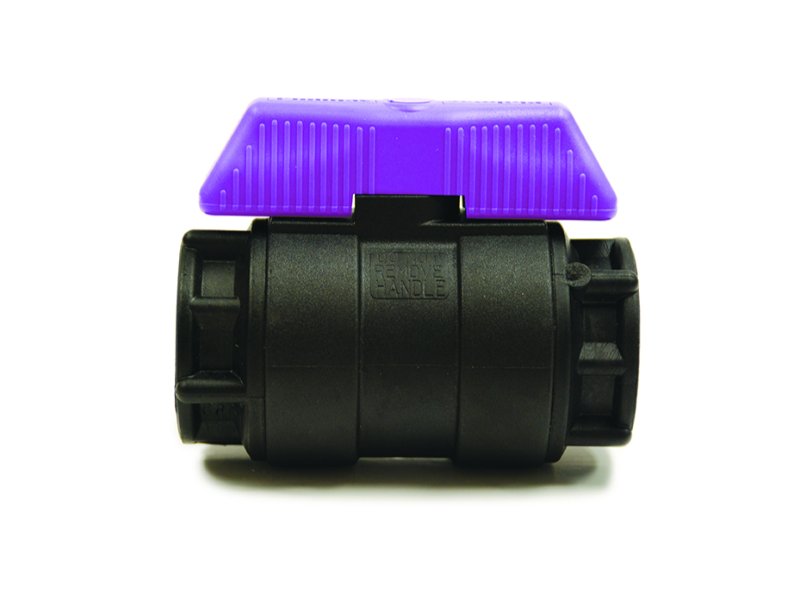 Philmac Nyglass Ball Valve 20mm Purple Handle