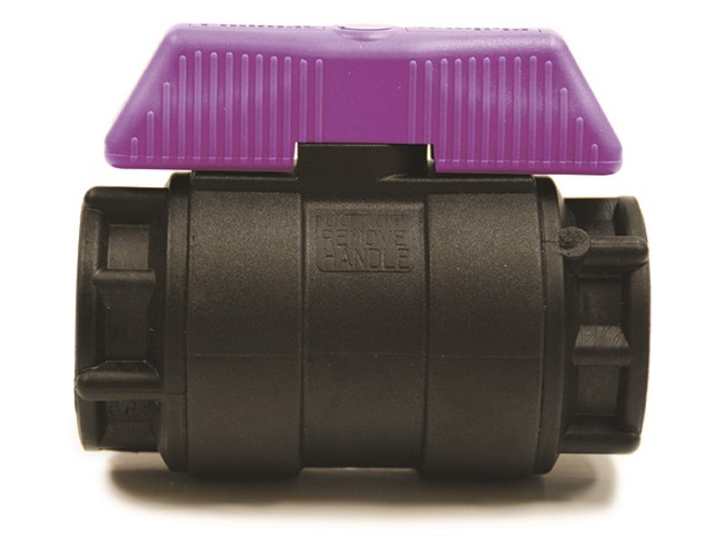 Philmac Nyglass Ball Valve 40mm Purple Handle