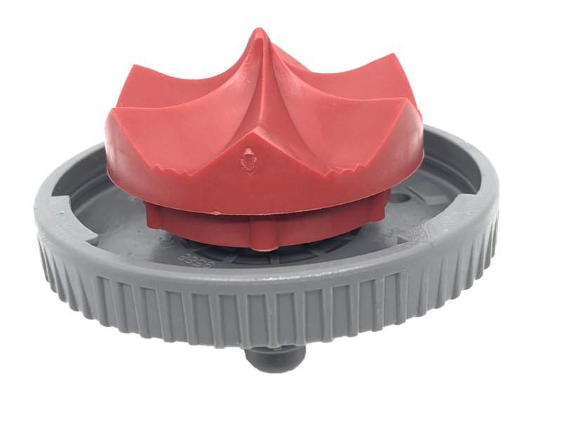 S3000 Cap/ Plate Assy - D6- 12Deg Red Plate