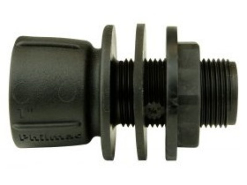 Philmac Parallel Tail Adaptor 25mm c/w Back Nut