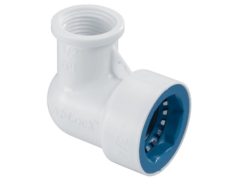 PVC-Lock Faucet Elbow 25mm x 1/2 FNPT